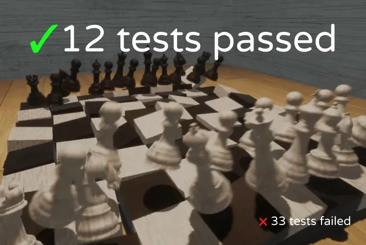 Unity Test Runner results showing passing unit tests